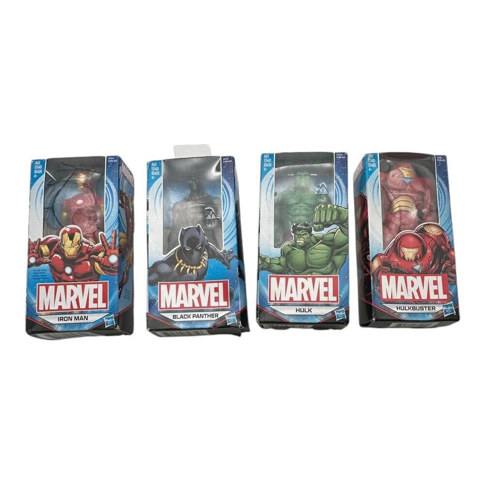 2016 Marvel Action Figures 6” Hulk Hulkster Ironman & Black Panther